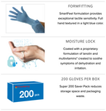 Crave Nitrile Exam Gloves (Case of 10 boxes, 200 count per box)