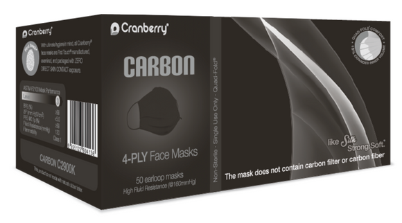Carbon Level 3 Protection 4-Ply Face Masks