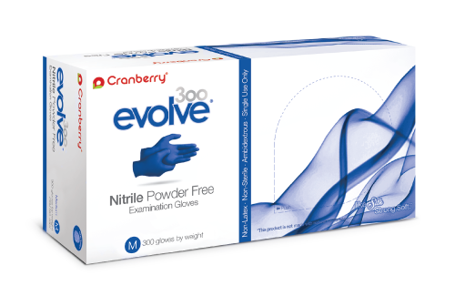 Evolve Nitrile Exam Gloves (Case of 10 boxes, 300 count per box)